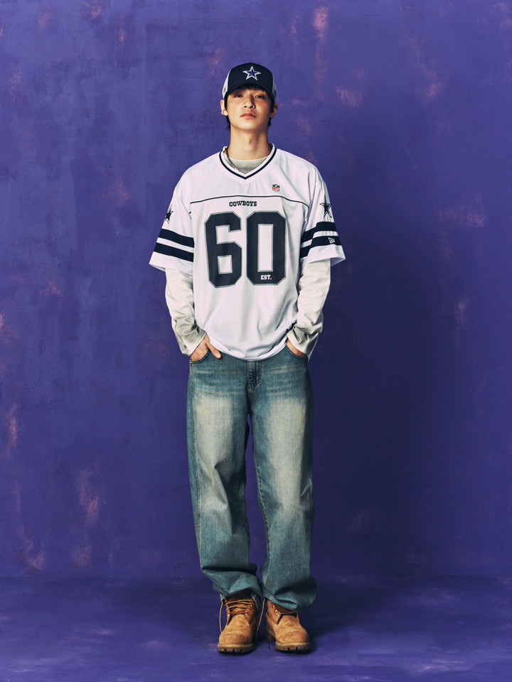 New Era เสื้อยืดแขนสั้นรุ่น Dallas Cowboys Korea Jersey White Jersey