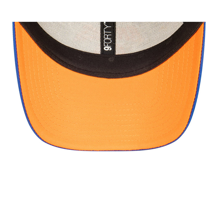 New Era หมวกรุ่น NEW YORK KNICKS NBA SIDEBALL MAJESTIC BLUE 9FORTY CAP