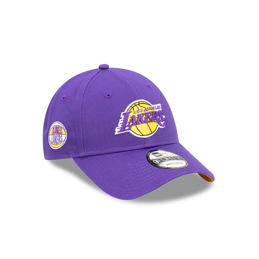 New Era หมวกรุ่น LOS ANGELES LAKERS NBA SIDEBALL TRUE PURPLE 9FORTY CAP