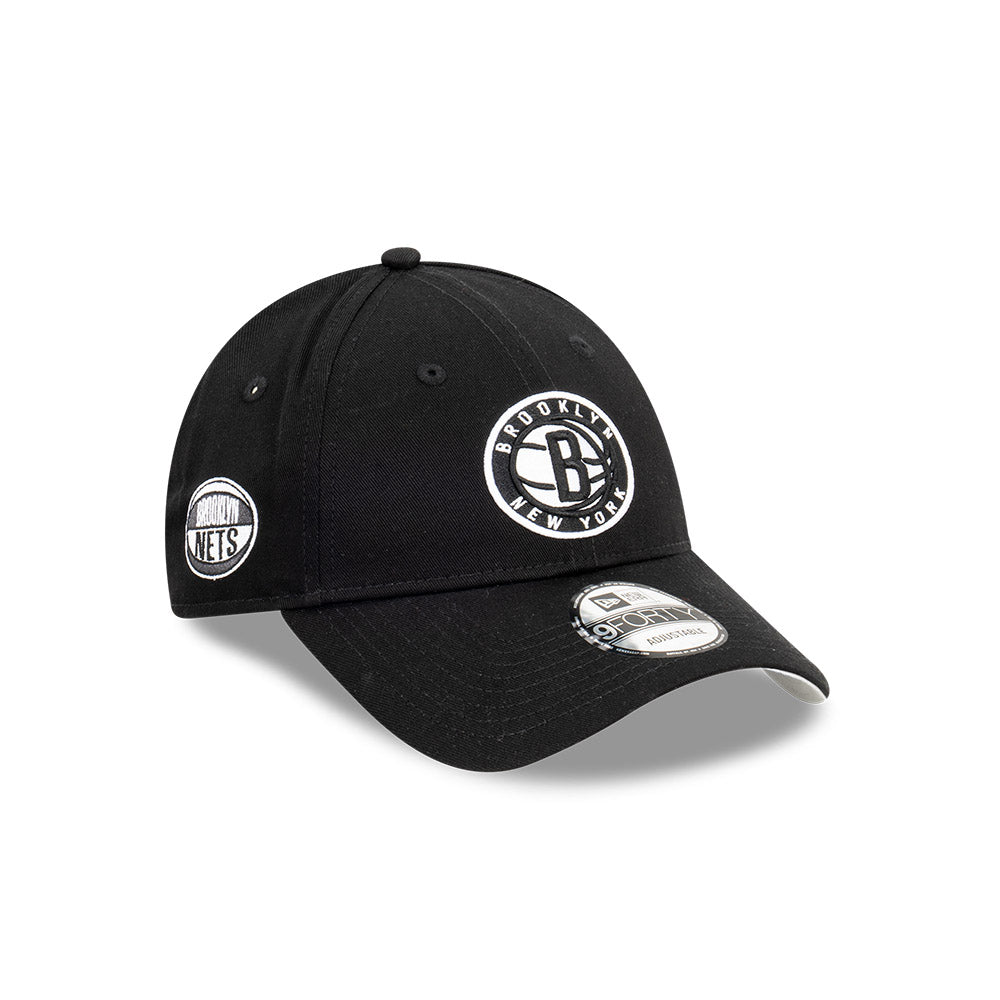 New Era หมวกรุ่น BROOKLYN NETS NBA SIDEBALL BLACK 9FORTY CAP