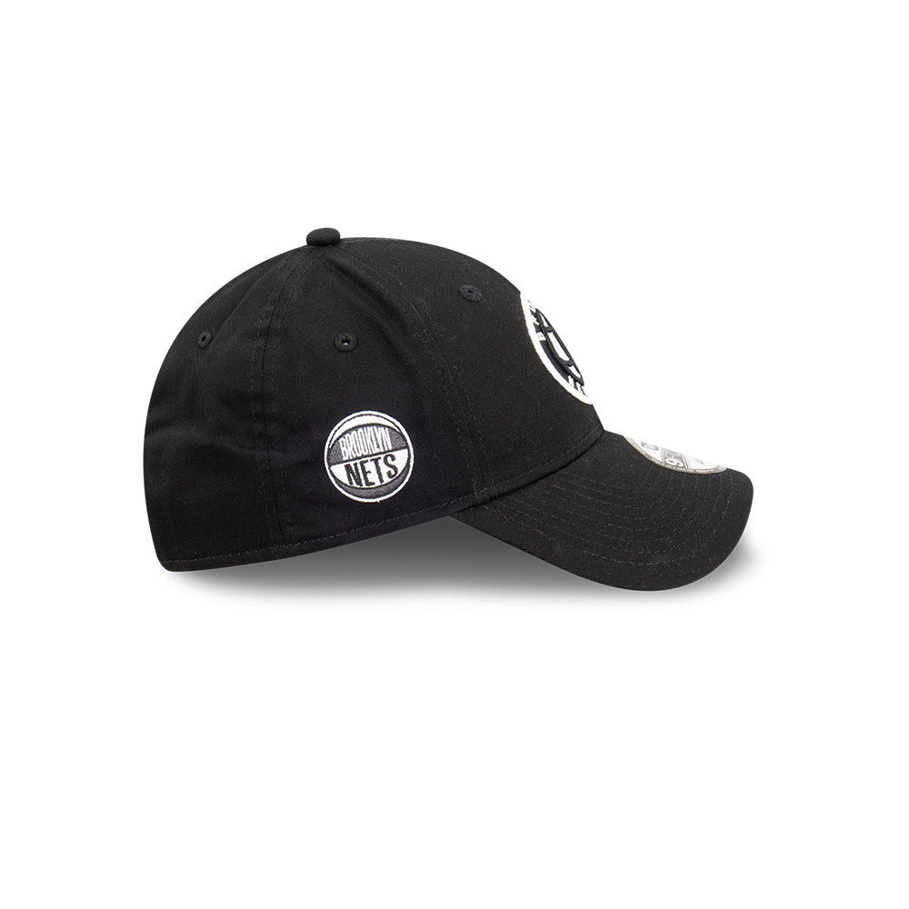 New Era หมวกรุ่น BROOKLYN NETS NBA SIDEBALL BLACK 9FORTY CAP