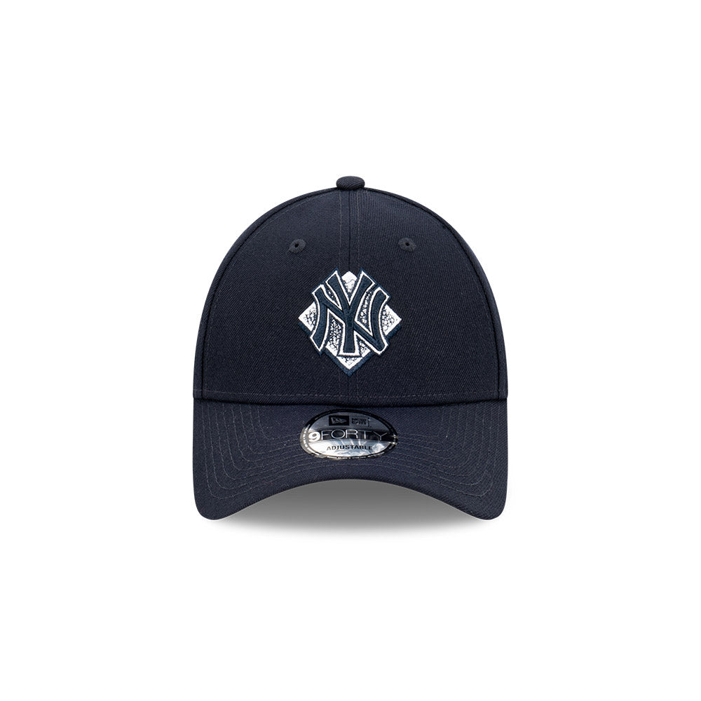 New Era หมวกรุ่น NEW YORK YANKEES DIAMOND NAVY 9FORTY CAP