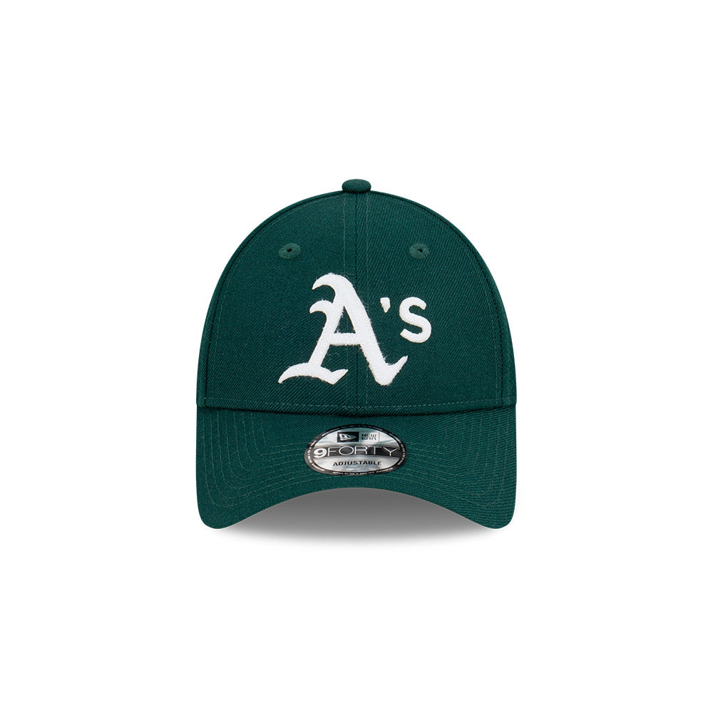 New Era หมวกรุ่น Oakland Athletics Premium Felt Dark Green 9Forty Cap
