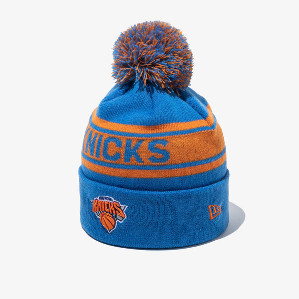 KNIT LEAGUE POMPOM BEANIE NEW YORK KNICKS BLUE