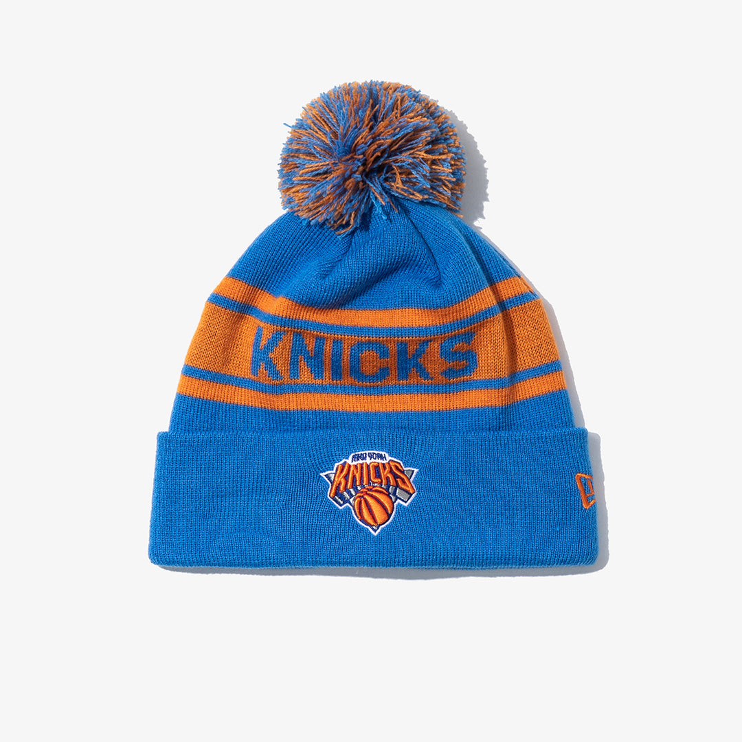 KNIT LEAGUE POMPOM BEANIE NEW YORK KNICKS BLUE