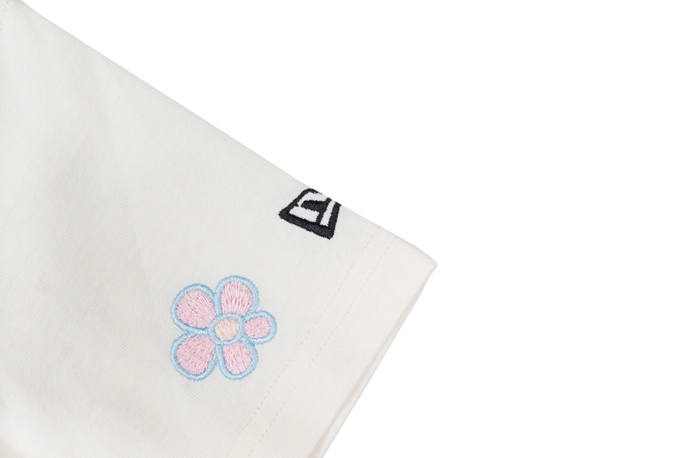 WOMEN CROP TEE BOTANICAL IVORY
