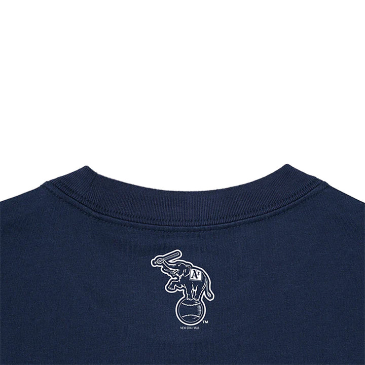 เสื้อยืด SHORT SLEEVE TEE MLB PLAY CARD OAKLAND ATHLETICS NAVY