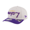 LOS ANGELES LAKERS UPSIDE DOWN SCRIPTS IVORY 9FIFTY ORIGINAL FIT PCV CAP