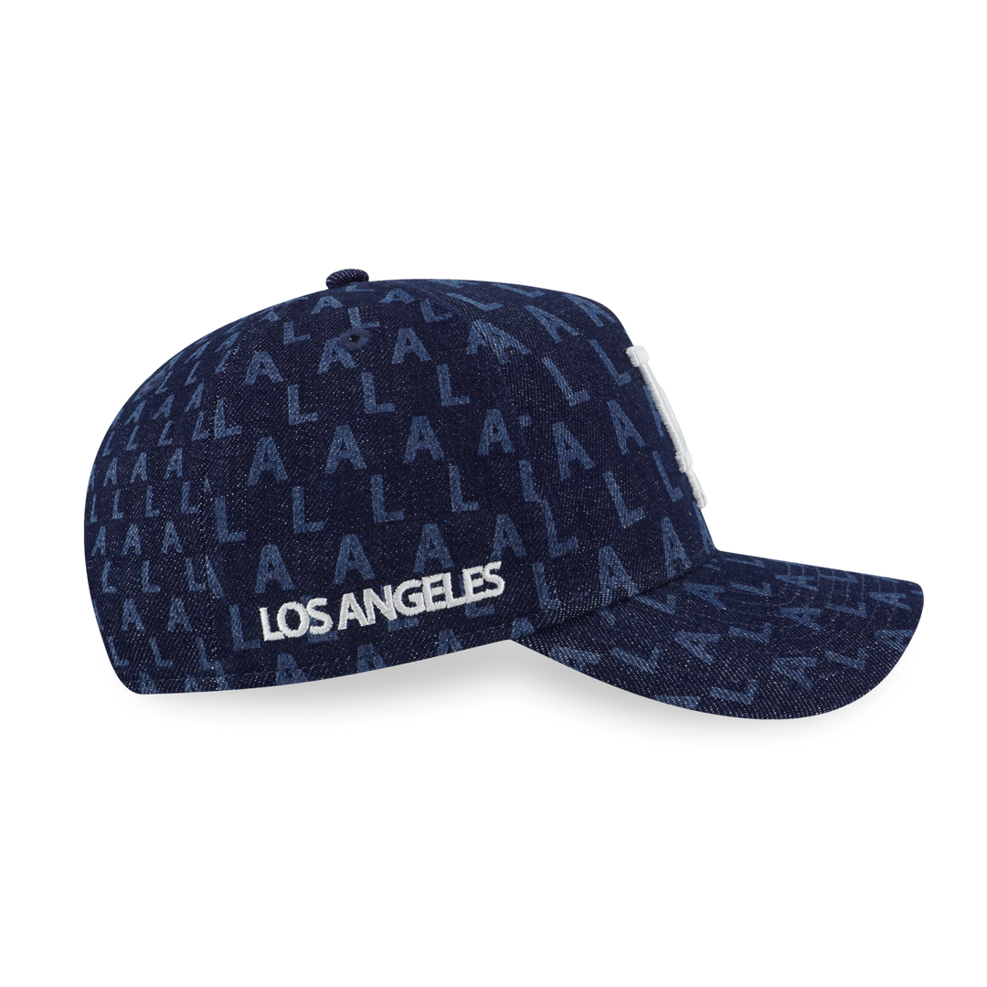 หมวก LOS ANGELES DODGERS ALL-OVER DENIM MONOGRAM INDIGO DENIM 9FORTY AF CAP