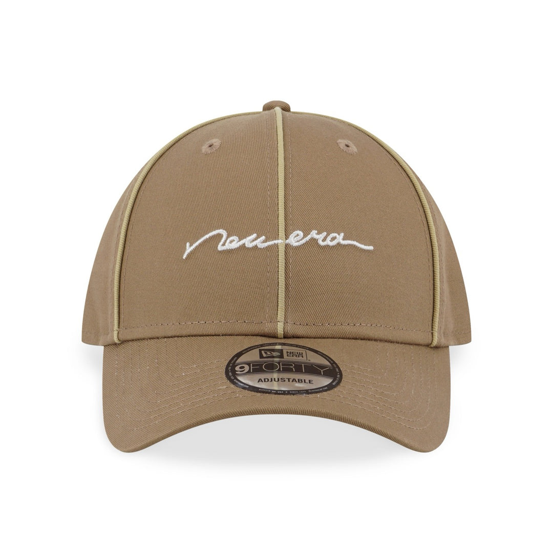 NEW ERA PIPING KHAKI 9FORTY CAP