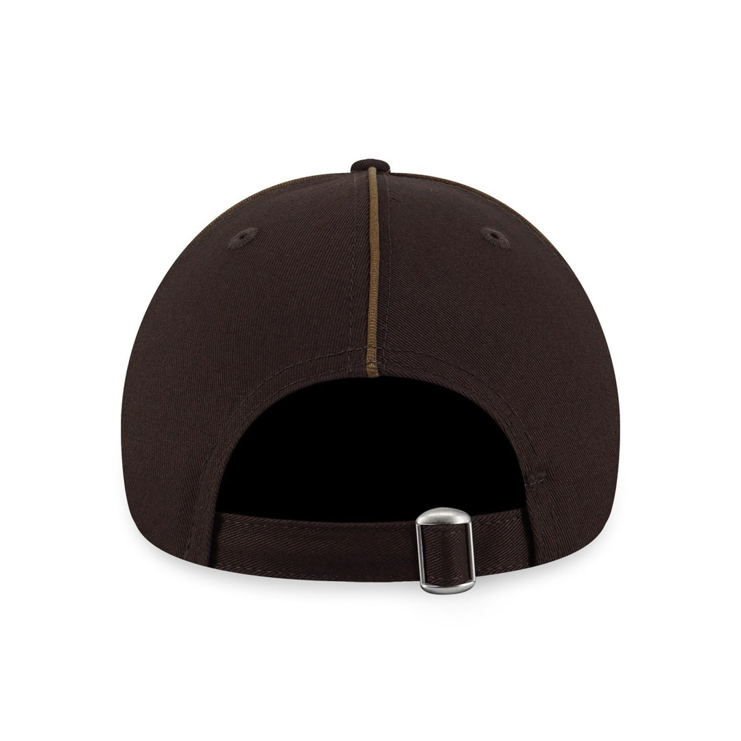 NEW ERA PIPING BROWN SUEDE 9FORTY CAP