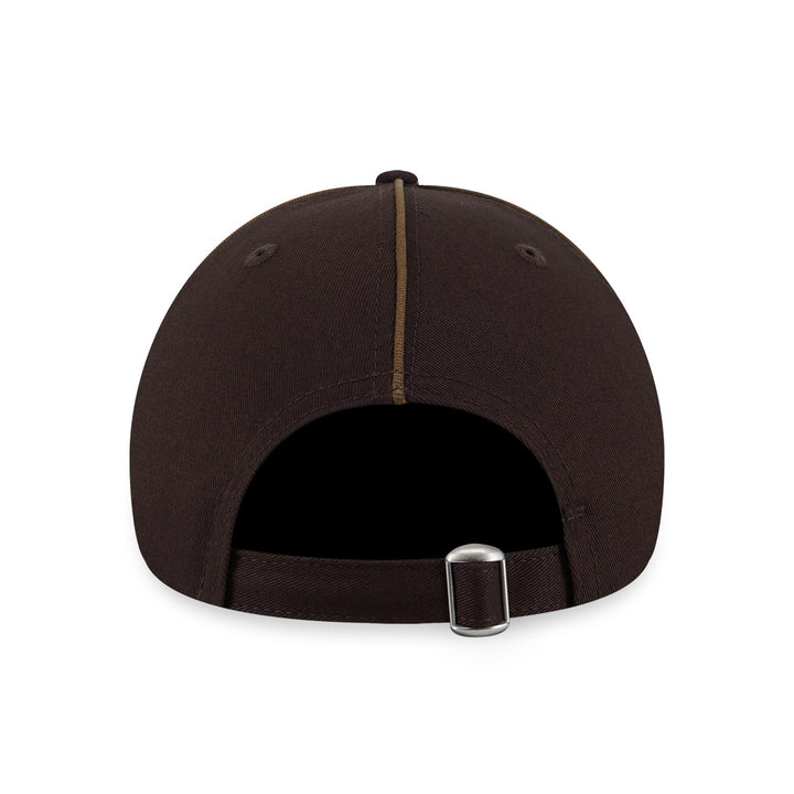 NEW ERA PIPING BROWN SUEDE 9FORTY CAP