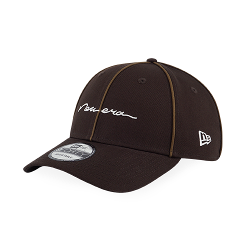 NEW ERA PIPING BROWN SUEDE 9FORTY CAP