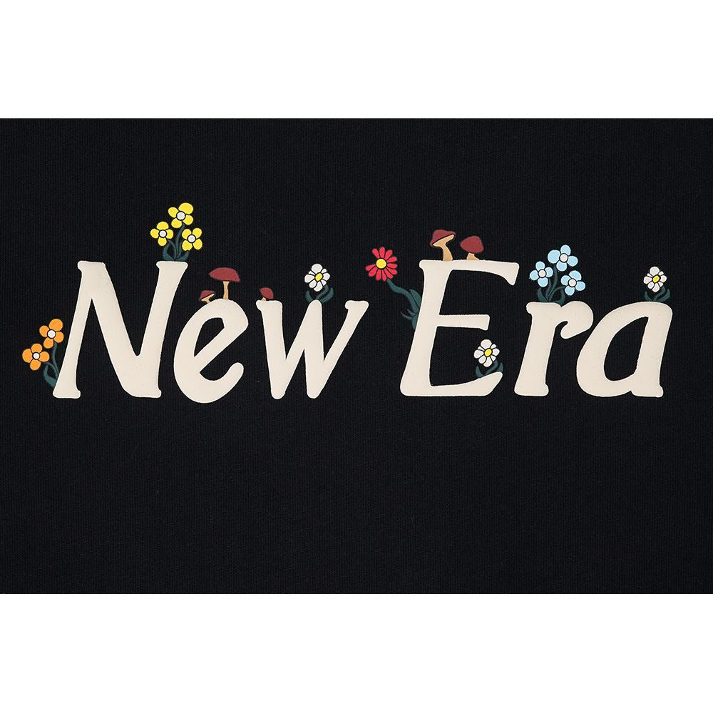 NEW ERA WILD FLORAL BLACK SHORT SLEEVE T-SHIRT