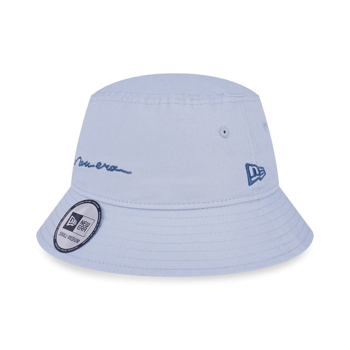 NEW ERA SOFT NATURE - PLANTS ALL OVER INNER PRINT SOFT BLUE TAPERED BUCKET