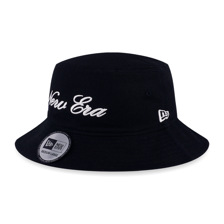 NEW ERA BASIC BLACK AND WHITE REVERSIBLE BUCKET 01