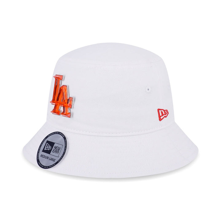 LOS ANGELES DODGERS MY VALENTINES - CRYSTAL BADGE WHITE BUCKET 01
