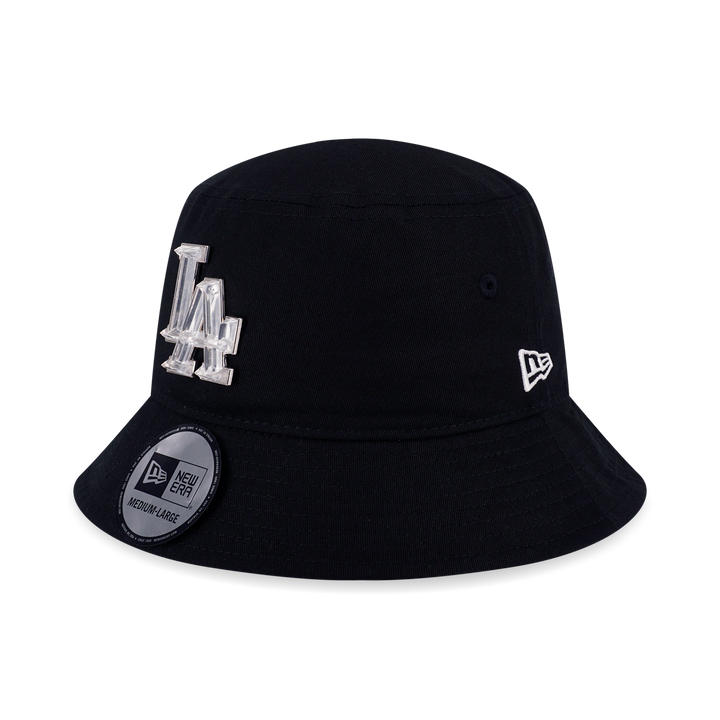 LOS ANGELES DODGERS MY VALENTINES - CRYSTAL BADGE BLACK BUCKET 01