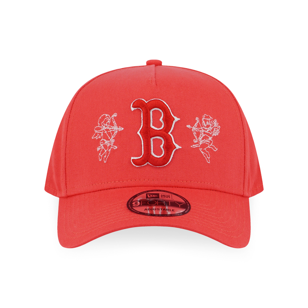 BOSTON RED SOX MY VALENTINES - ANGELS PINK UNDERVISOR LAVA RED 9FORTY AF CAP