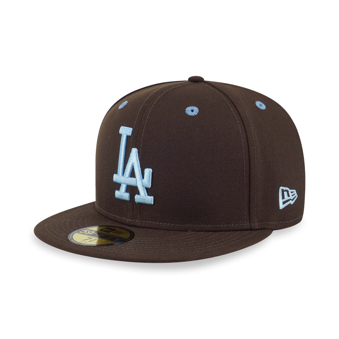59FIFTY PACK - EASTER LOS ANGELES DODGERS COOPERSTOWN BIRDSEYE BLUE UNDERVISOR WALNUT 59FIFTY CAP