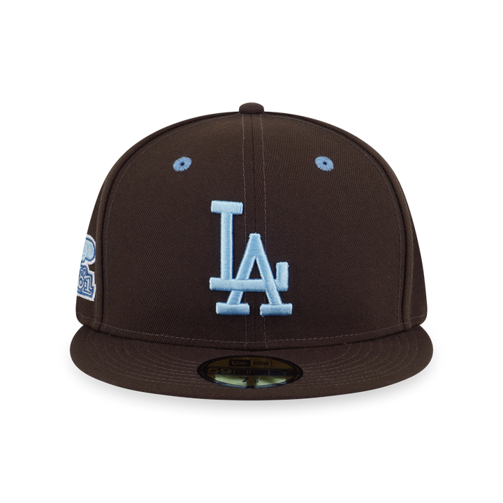 59FIFTY PACK - EASTER LOS ANGELES DODGERS COOPERSTOWN BIRDSEYE BLUE UNDERVISOR WALNUT 59FIFTY CAP