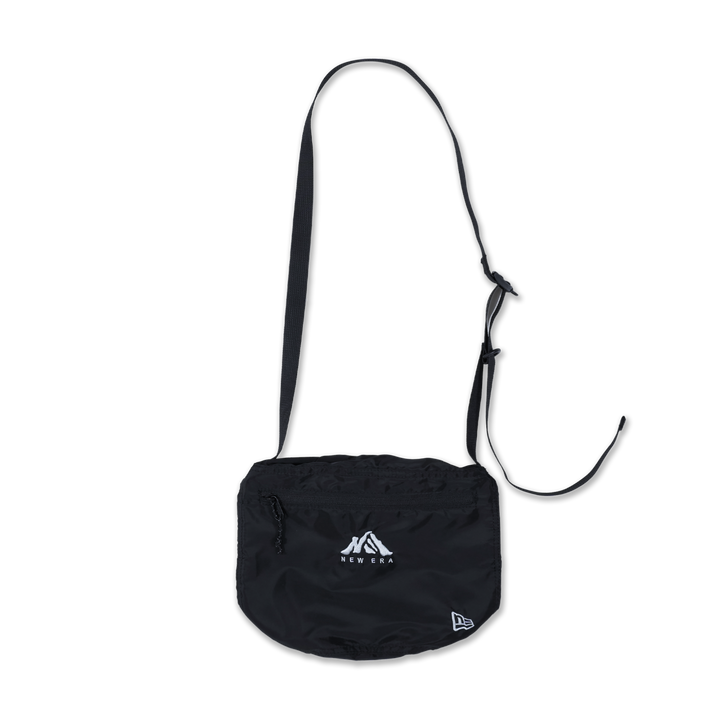 NEW ERA MOUTAIN LOGO BLACK DRAWSTRING SHOULDER BAG