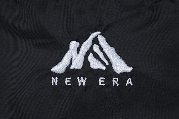 NEW ERA MOUTAIN LOGO BLACK DRAWSTRING SHOULDER BAG