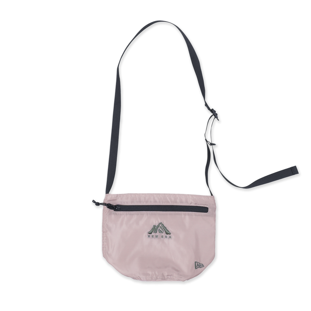 NEW ERA MOUTAIN LOGO ASH BROWN DRAWSTRING SHOULDER BAG