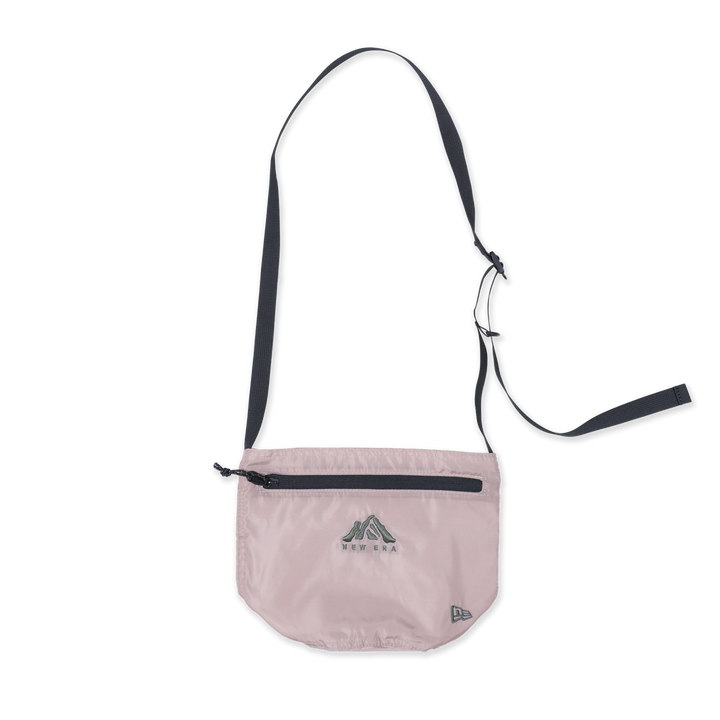 NEW ERA MOUTAIN LOGO ASH BROWN DRAWSTRING SHOULDER BAG