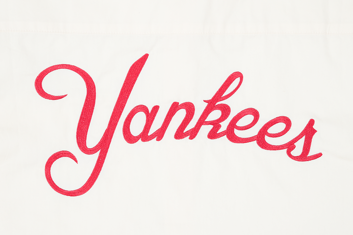 NEW YORK YANKEES LEAGUE MIX LIGHT CREAM WOVEN SHIRT