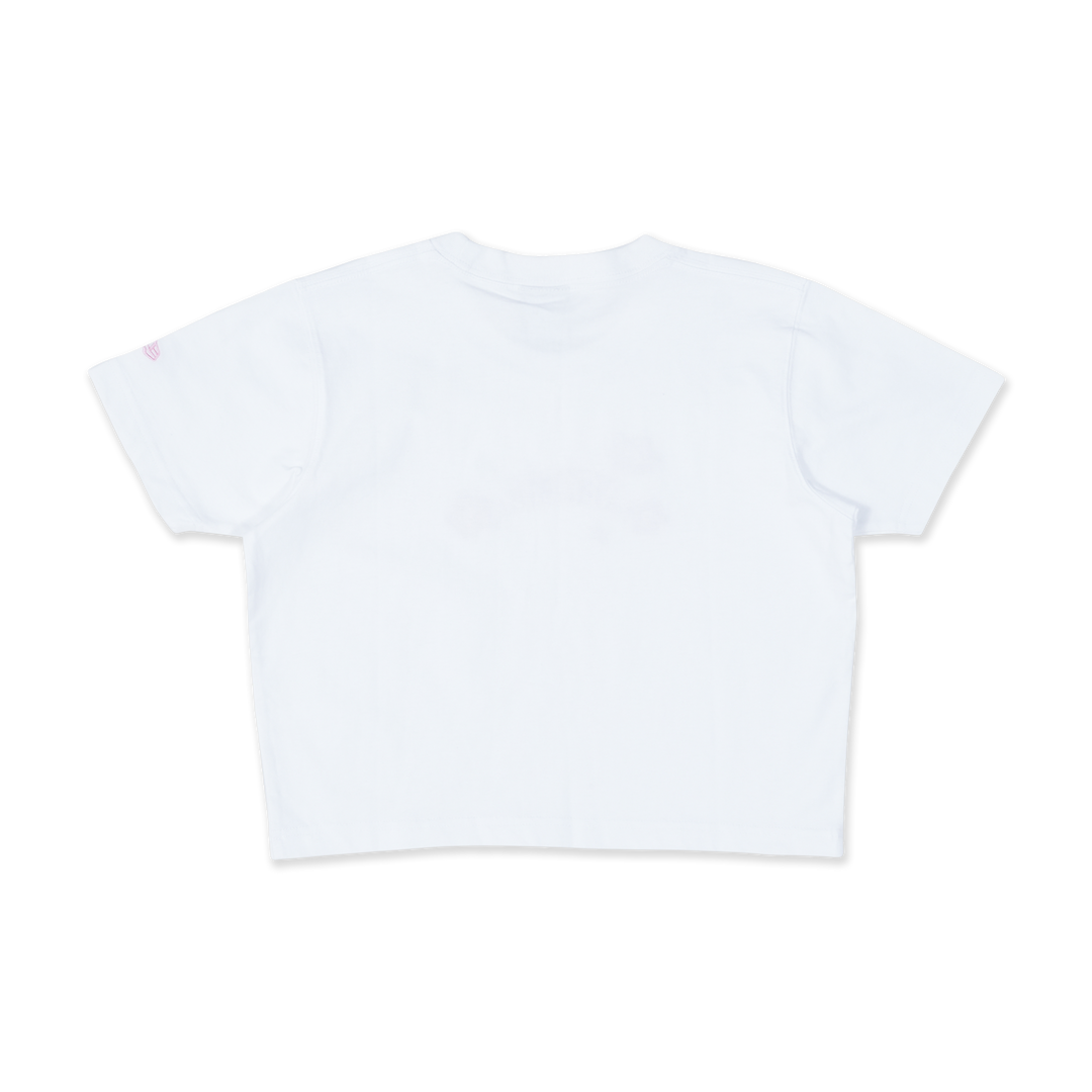 NEW ERA SAKURA WHITE WOMEN CROP TEE