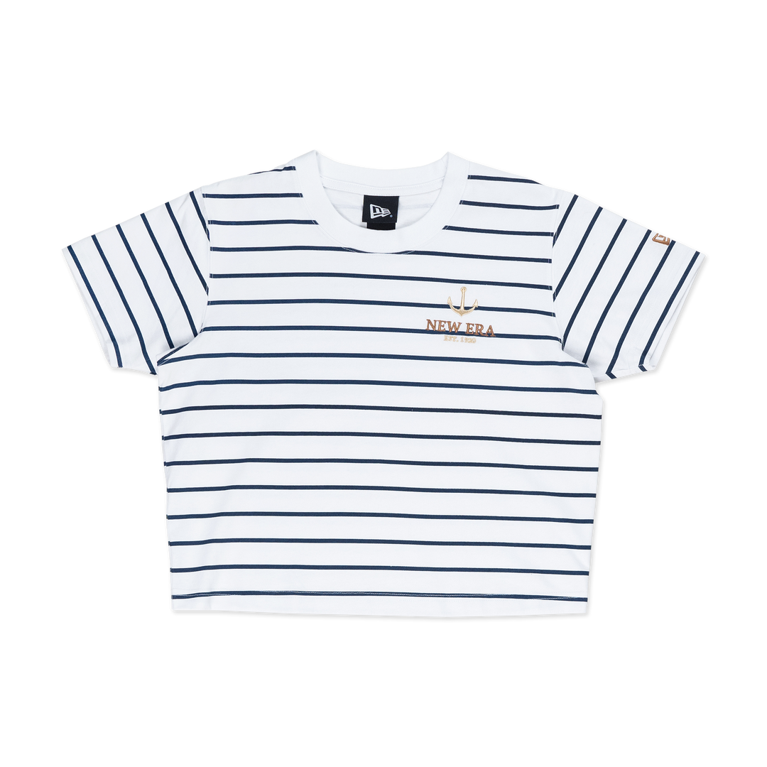 NEW ERA SAILOR CLUB WHITE WOMEN CROP TEE