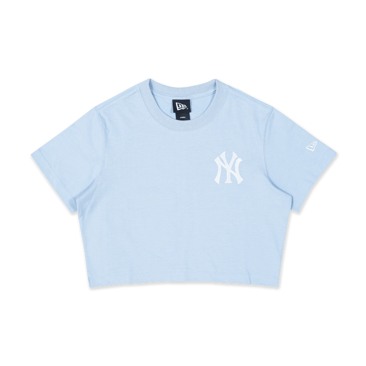 NEW YORK YANKEES COLOR ERA SOFT BLUE WOMEN CROP TEE
