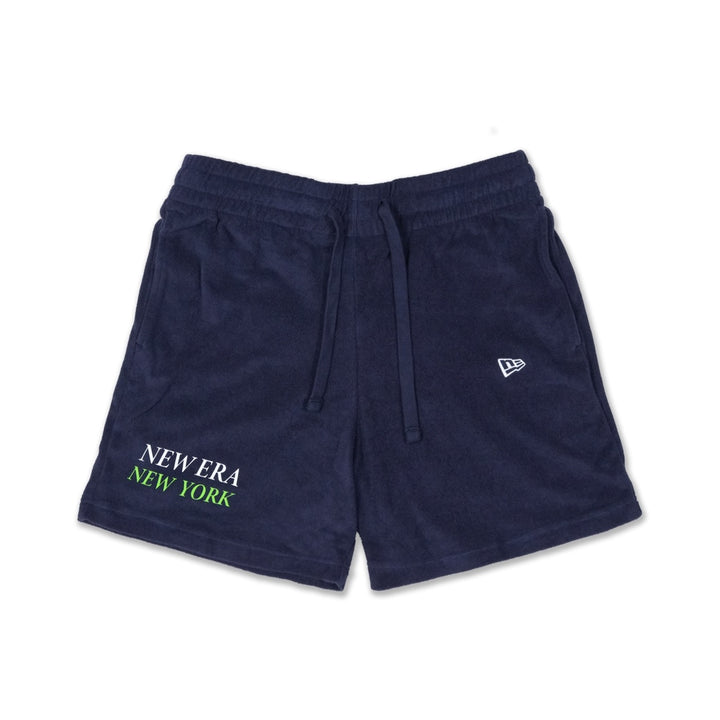 NEW ERA SPORTS CLUB - TENNIS NAVY TERRY CLOTH SHORTS