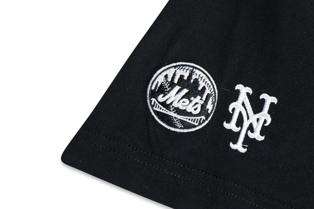 NEW YORK METS PARTY VIBE - SUMMER NEON BLACK REGULAR SHORT SLEEVE T-SHIRT