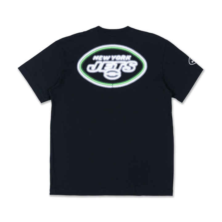 NEW YORK JETS PARTY VIBE - SUMMER NEON BLACK REGULAR SHORT SLEEVE T-SHIRT