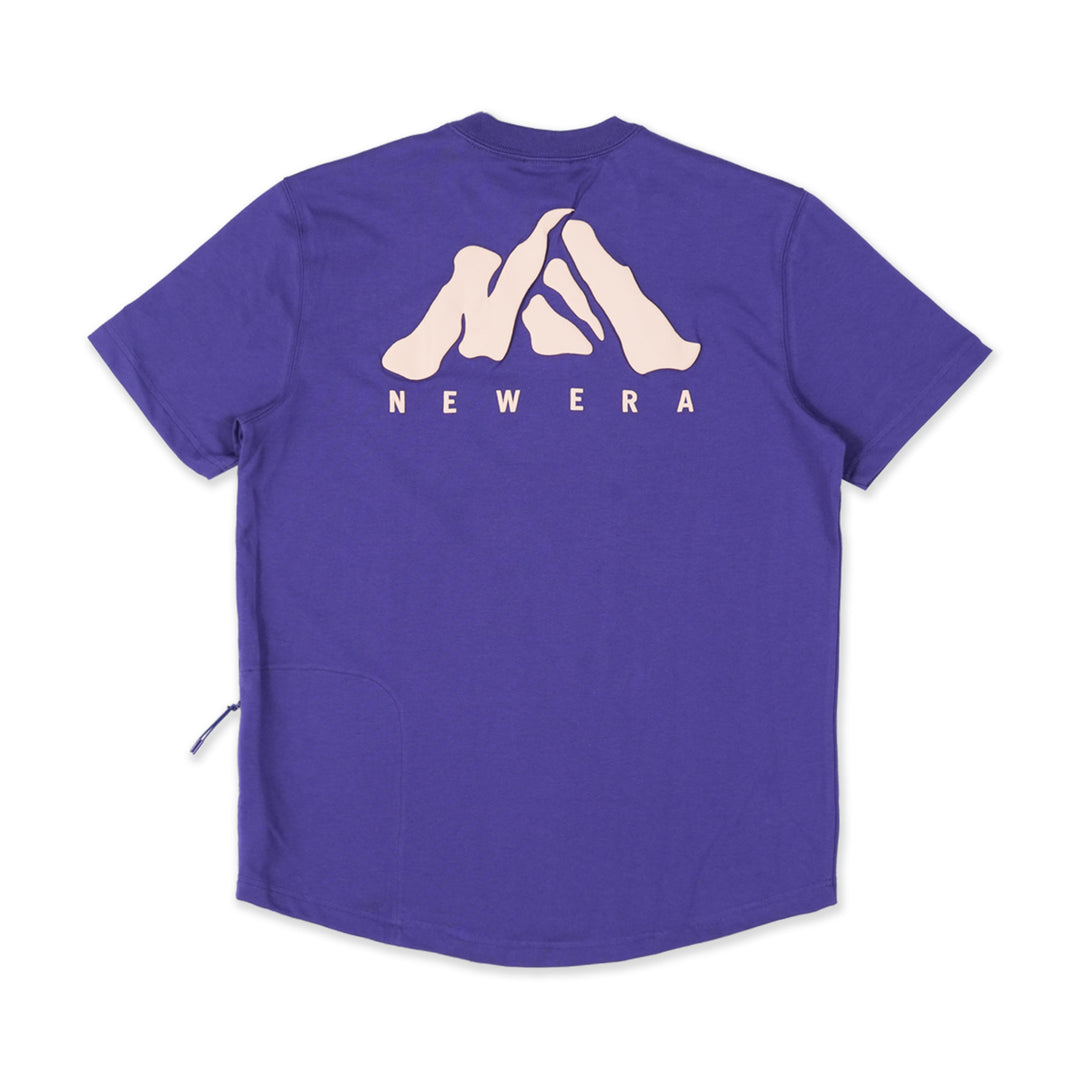 New Era เสื้อยืดแขนสั้นรุ่น New Era Mountain Logo Purple Performance Short Sleeve T-Shirt