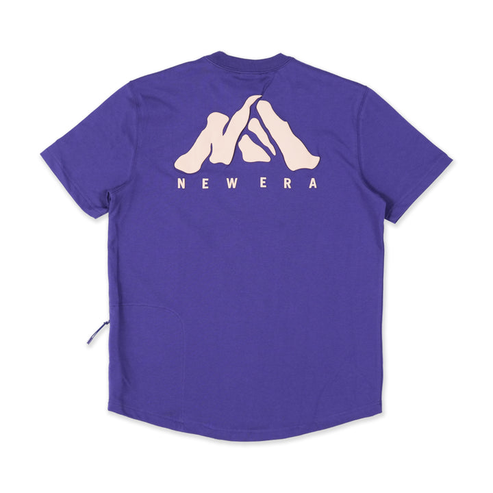 New Era เสื้อยืดแขนสั้นรุ่น New Era Mountain Logo Purple Performance Short Sleeve T-Shirt