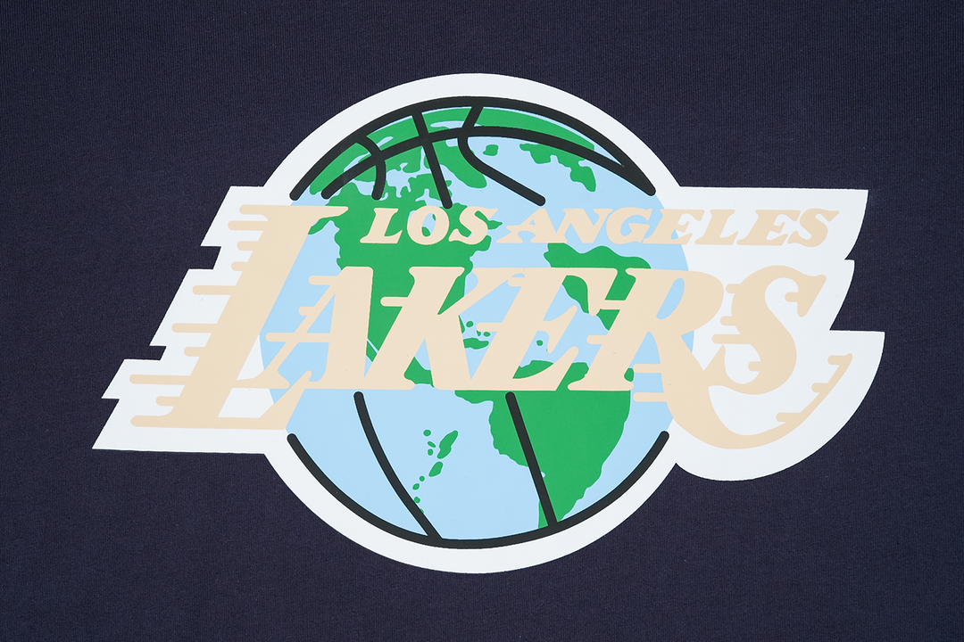 New Era เสื้อยืดแขนสั้นรุ่น Los Angeles Lakers Nba World Navy Regular Short Sleeve T-Shirt