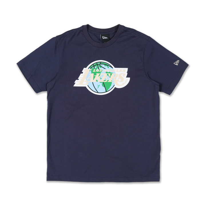 New Era เสื้อยืดแขนสั้นรุ่น Los Angeles Lakers Nba World Navy Regular Short Sleeve T-Shirt