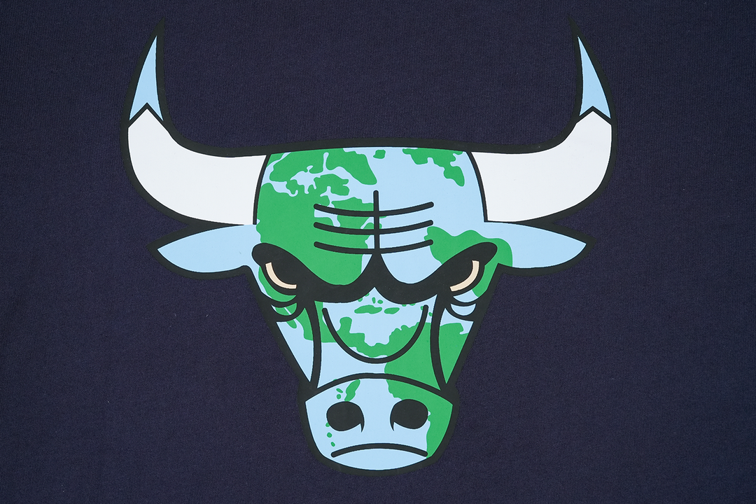 New Era เสื้อยืดแขนสั้นรุ่น Chicago Bulls Nba World Navy Regular Short Sleeve T-Shirt