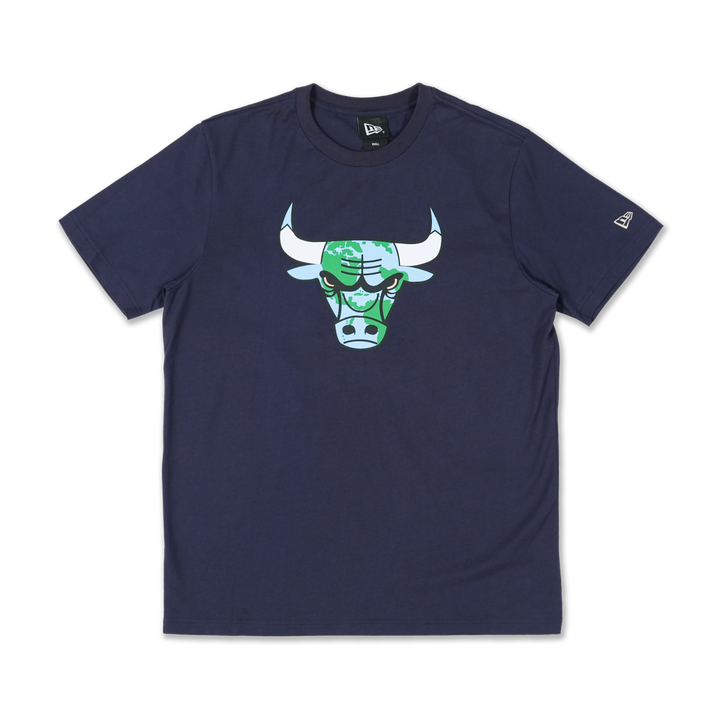 New Era เสื้อยืดแขนสั้นรุ่น Chicago Bulls Nba World Navy Regular Short Sleeve T-Shirt