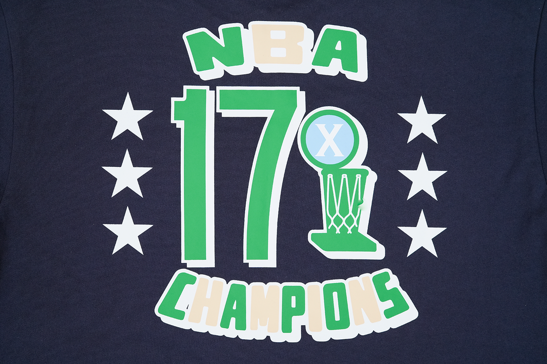 New Era เสื้อยืดแขนสั้นรุ่น Boston Celtics Nba World Navy Regular Short Sleeve T-Shirt