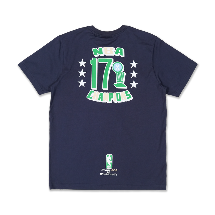 New Era เสื้อยืดแขนสั้นรุ่น Boston Celtics Nba World Navy Regular Short Sleeve T-Shirt