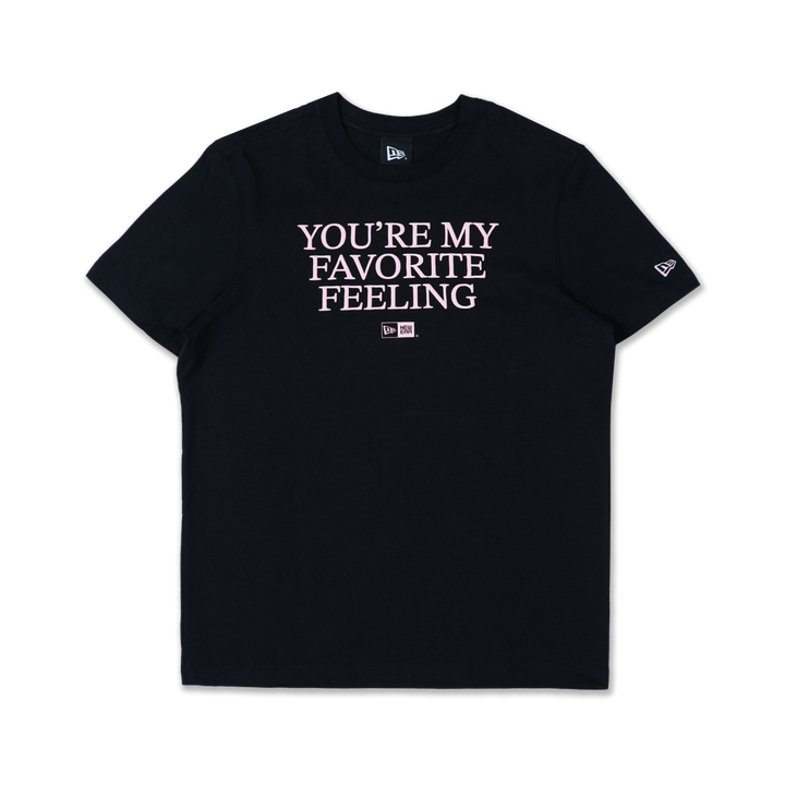 เสื้อยืด NEW ERA MY VALENTINE - NEW ERA SCRIPT BLACK REGULAR SHORT SLEEVE T-SHIRT