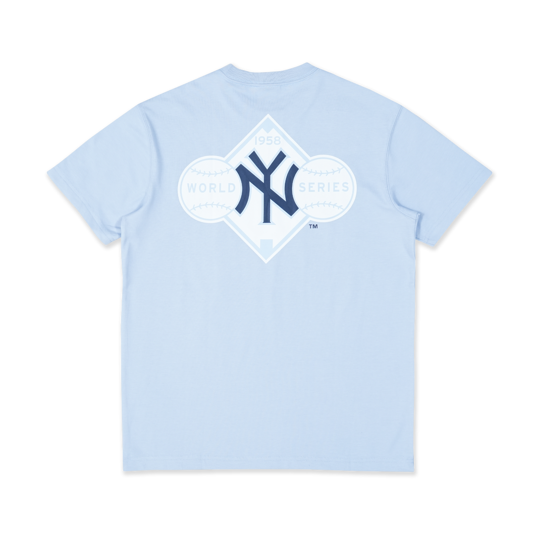 New Era เสื้อยืดแขนสั้นรุ่น 59Fifty Pack - Summer Ice New York Yankees Cooperstown Soft Blue Regular Short Sleeve T-Shirt