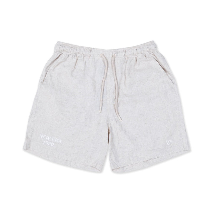 NEW ERA SOFT NATURE - LINEN LIGHT CREAM WOVEN SHORTS