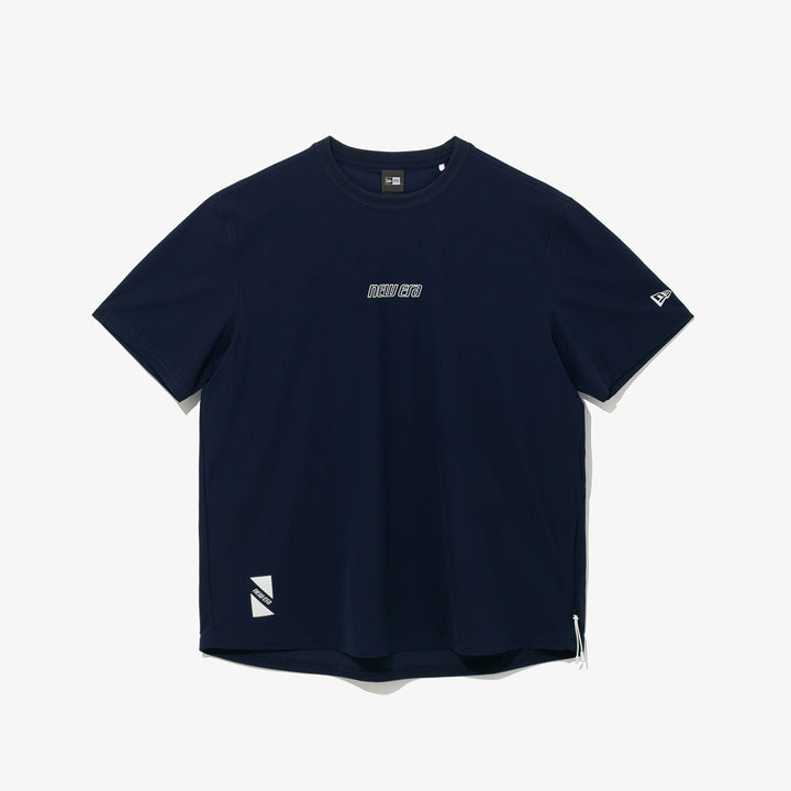 NEW ERA TECH ICE TRICOT NAVY SHORT SLEEVE TEE