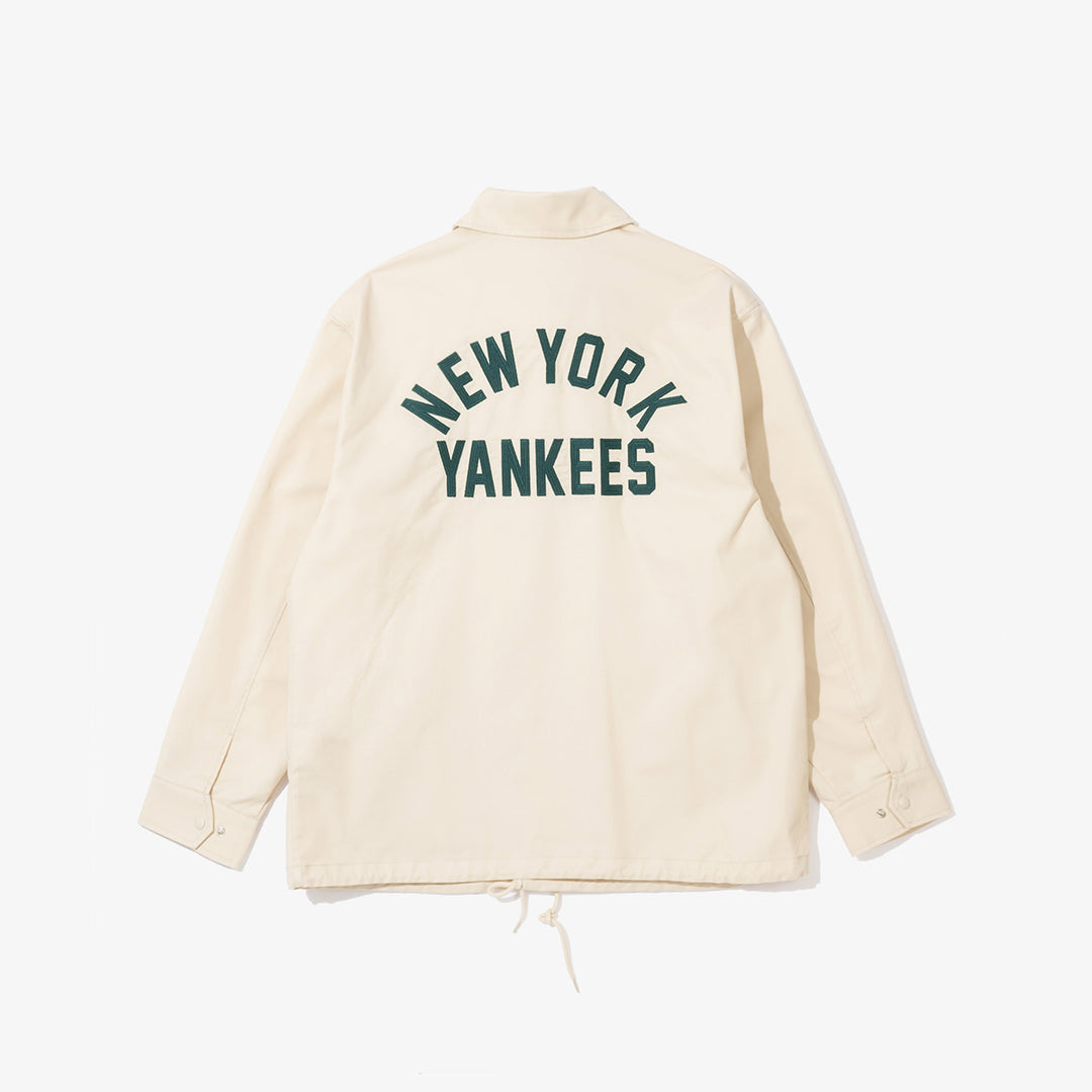 NEW YORK YANKEES MLB COACH IVORY JACKET