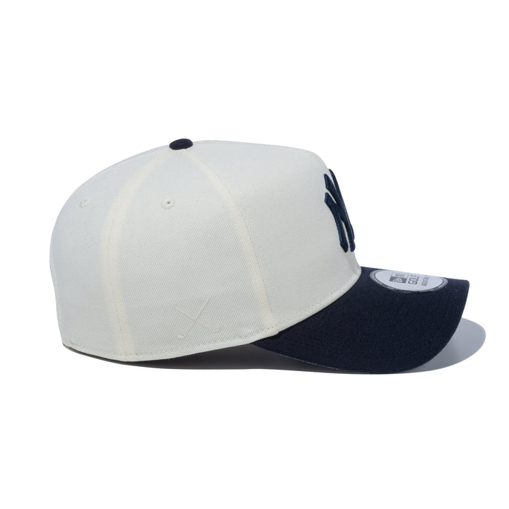 NEW YORK YANKEES 2 TONE CREAM AND NAVY 9FORTY A-FRAME CAP